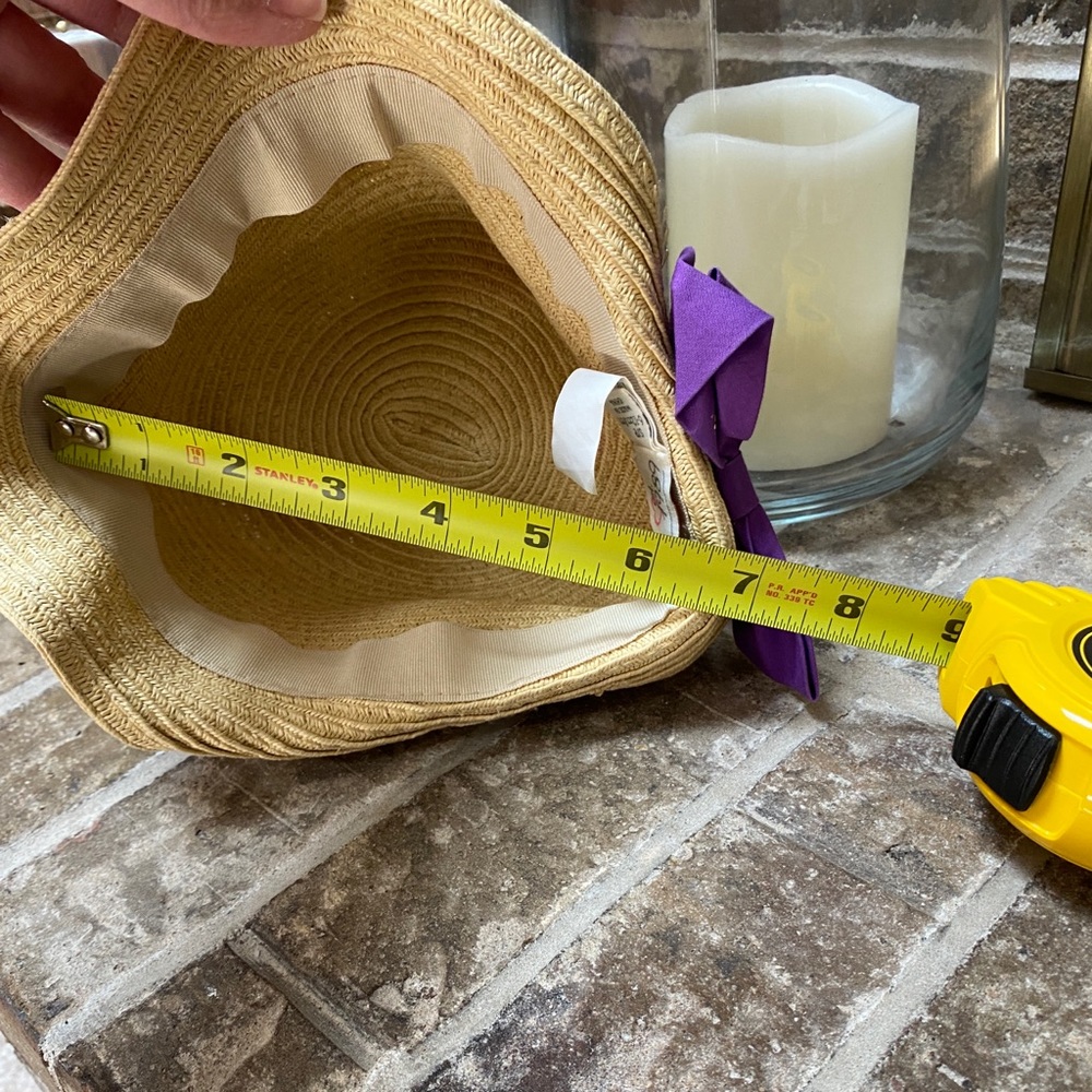1989 PLACE Straw Hat Sun Hat Fedora for Child - Picture 5 of 5